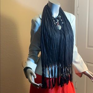 🔥Rhinestone heart scarf 🧣